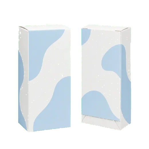 Auto-bottom box side view showing panel depth and closure structure