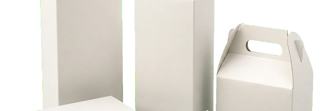 Custom cardstock boxes arranged for packaging structure comparison