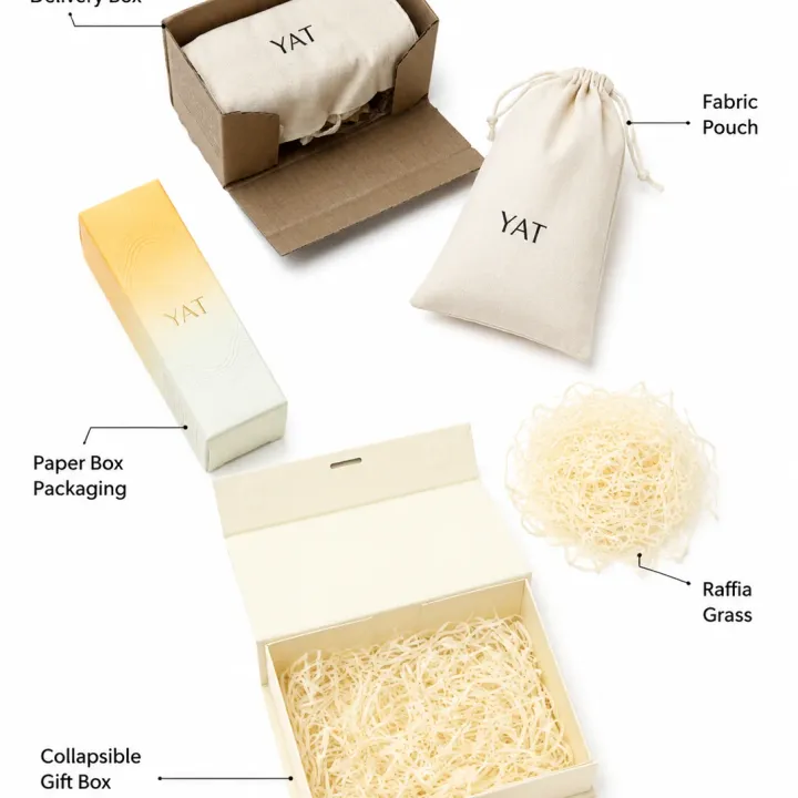 Cosmetics and skincare packaging for beauty launches