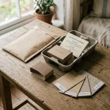 Eco friendly paper packaging materials and molded pulp samples