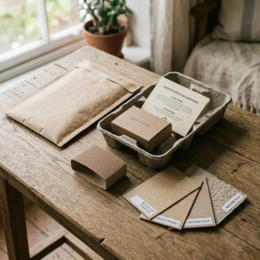 Eco friendly sustainable packaging materials and paper packaging
