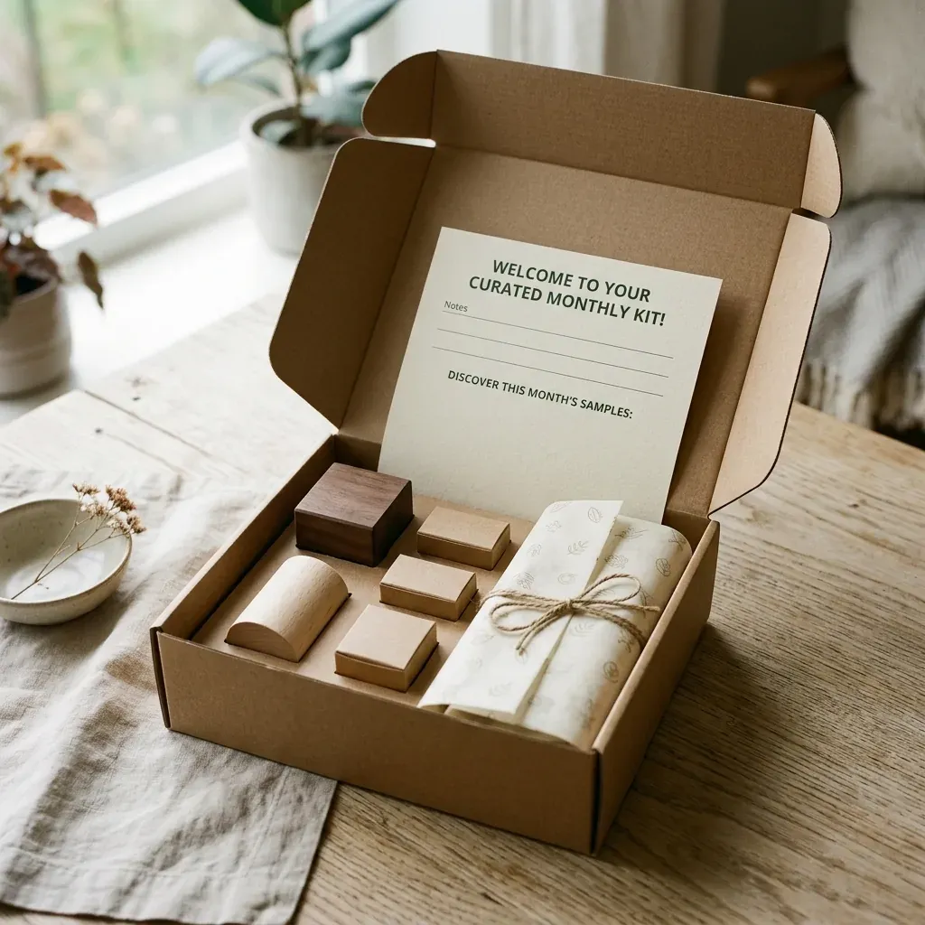 Subscription box packaging for DTC unboxing experience