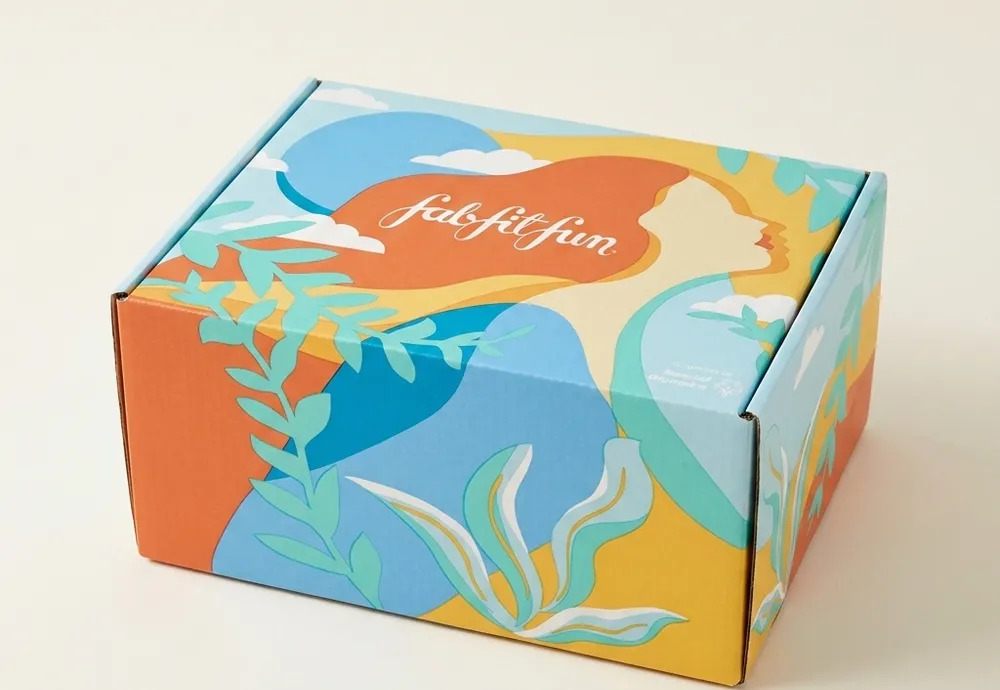 Custom monthly subscription corrugated mailer box with printed artwork