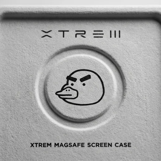 Molded relief texture and black print on a white fiber box