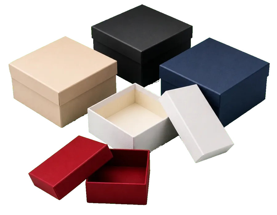 Premium rigid gift box packaging for cosmetics and skincare gift sets