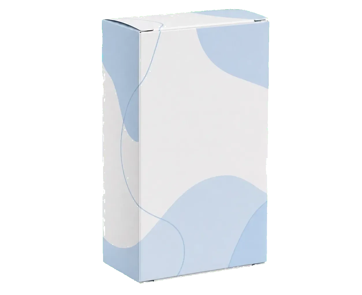 RTE box side view showing panel depth and closure structure