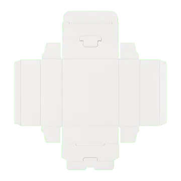 Tuck End Box unfolded blank thumbnail