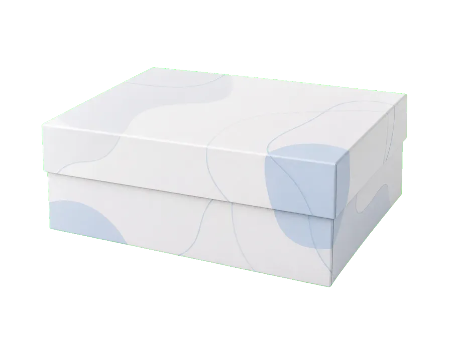 Two-Piece Rigid Boxes structure compatible with Matte Lamination custom packaging