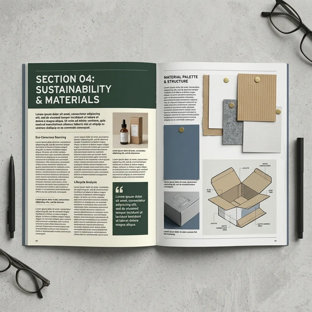 Packaging blog article layout with product packaging examples