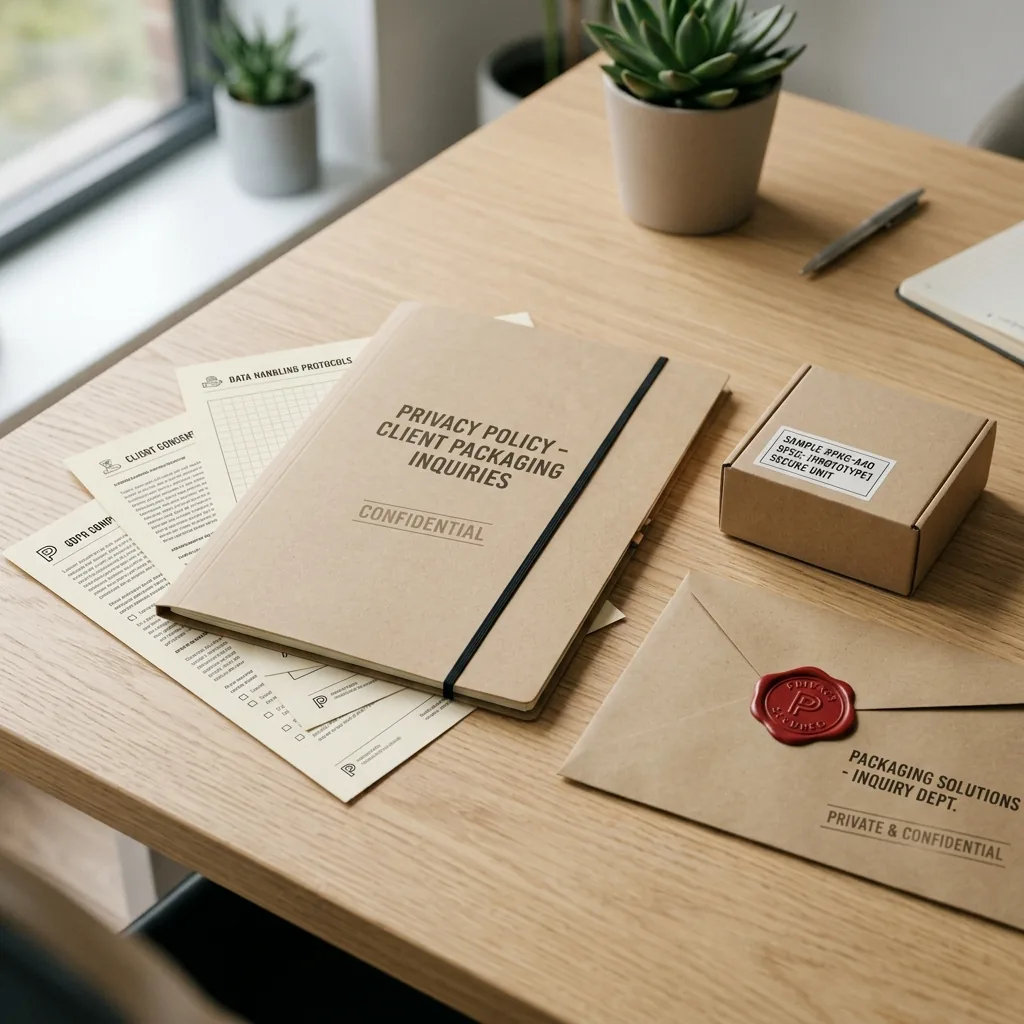 Packaging inquiry privacy document and secure project information folder