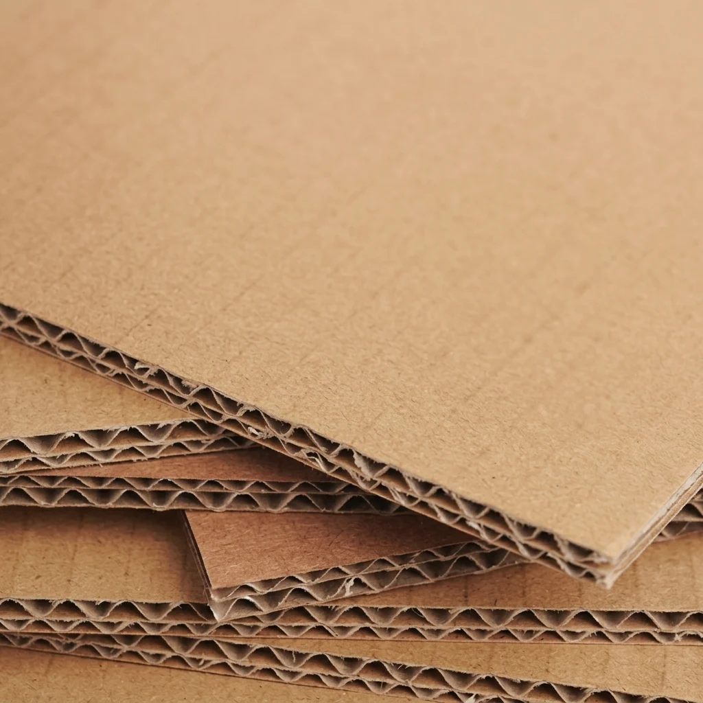 EB-flute reinforced corrugated board sample