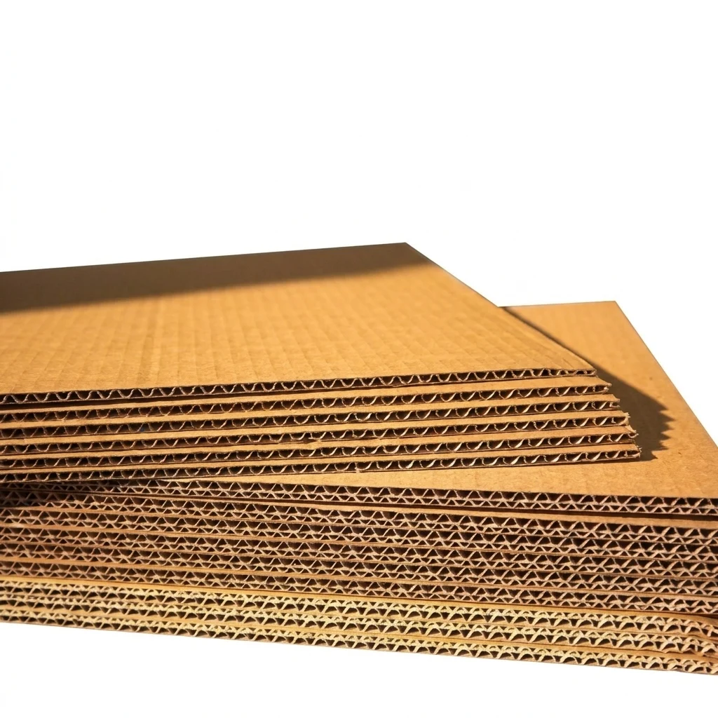 B-flute corrugated board packaging sample