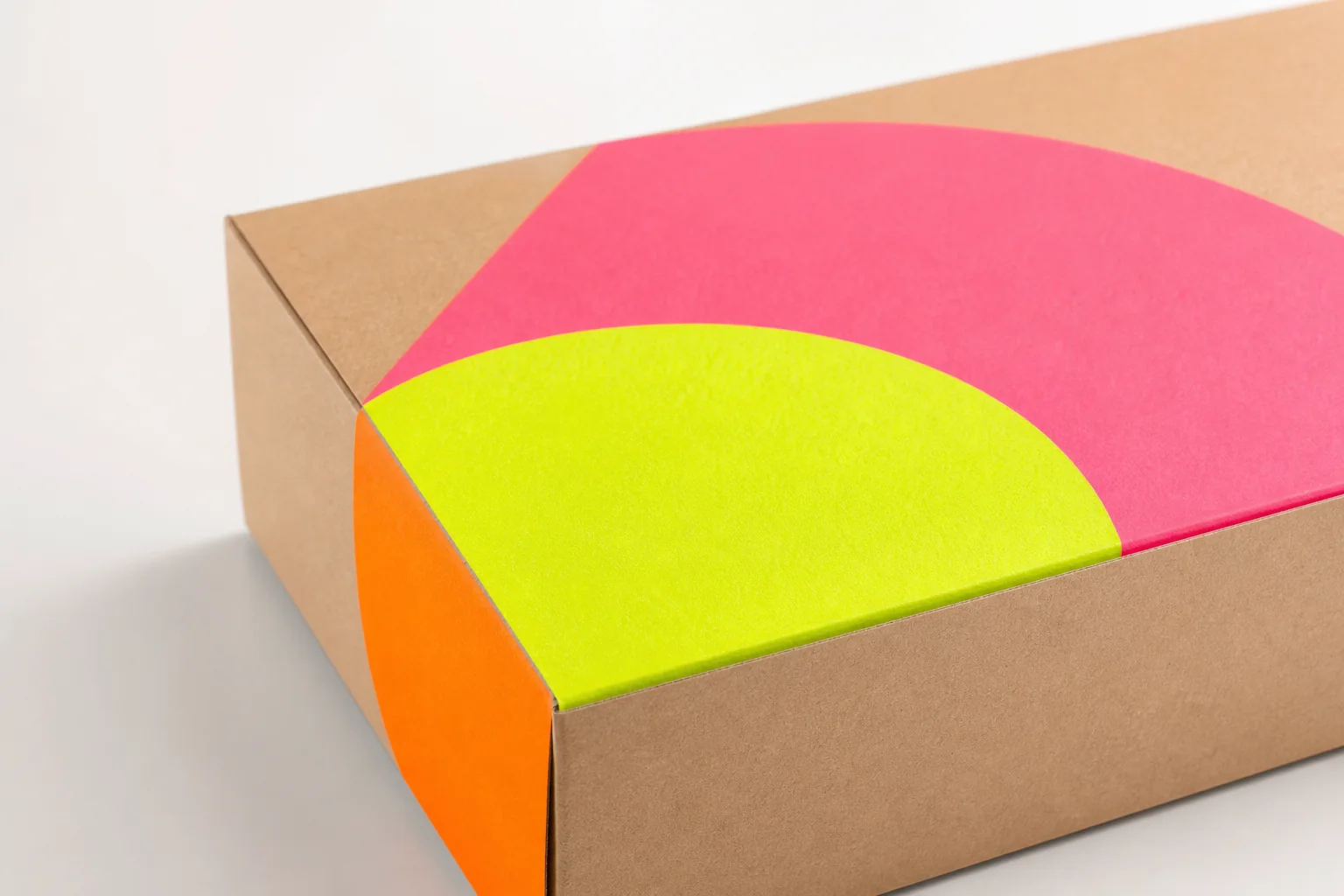 Fluorescent color ink sample for custom packaging