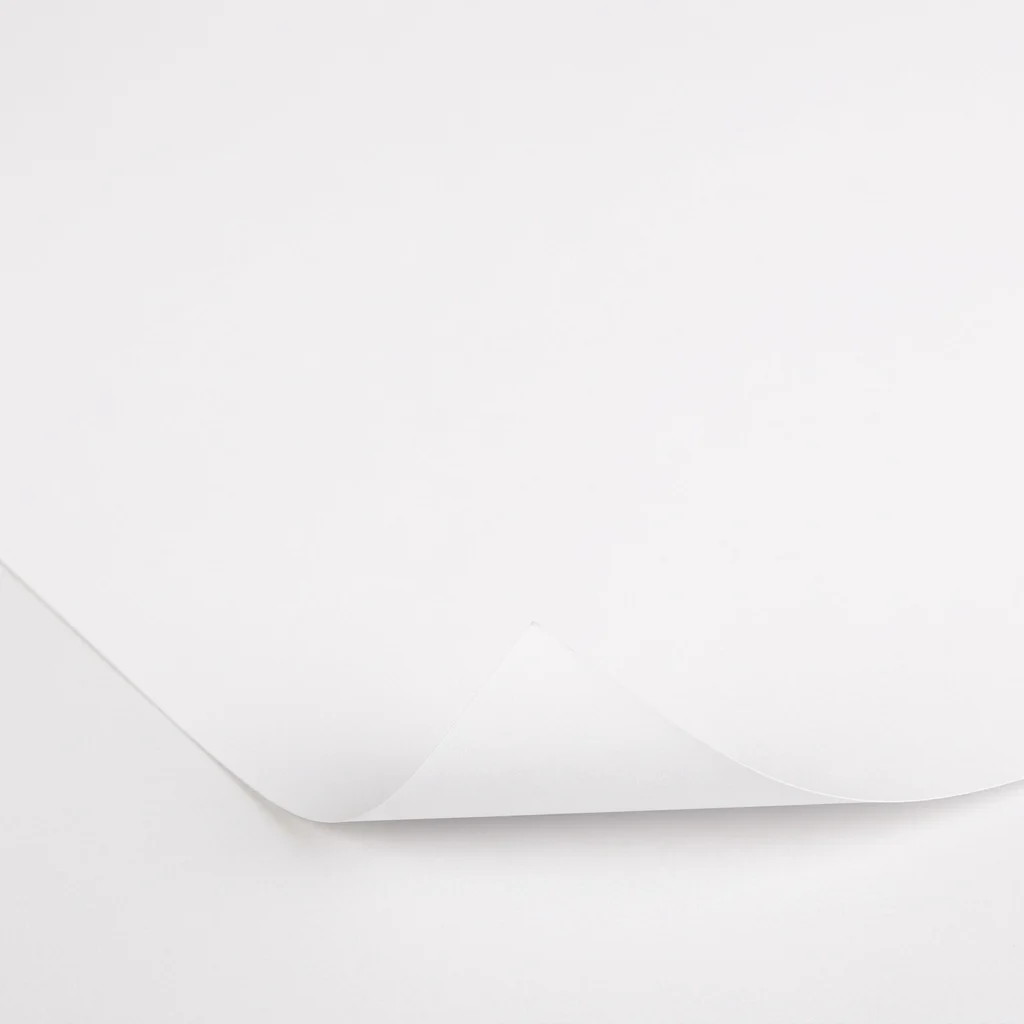 Curved SBS C2S sheet showing smooth white coated surfaces