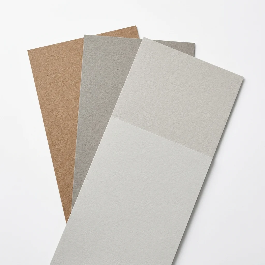 Specialty pearlescent and tactile paper sample