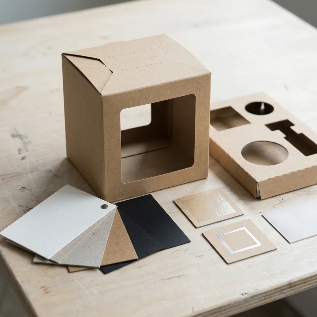 Custom packaging window and opening detail on a folding carton